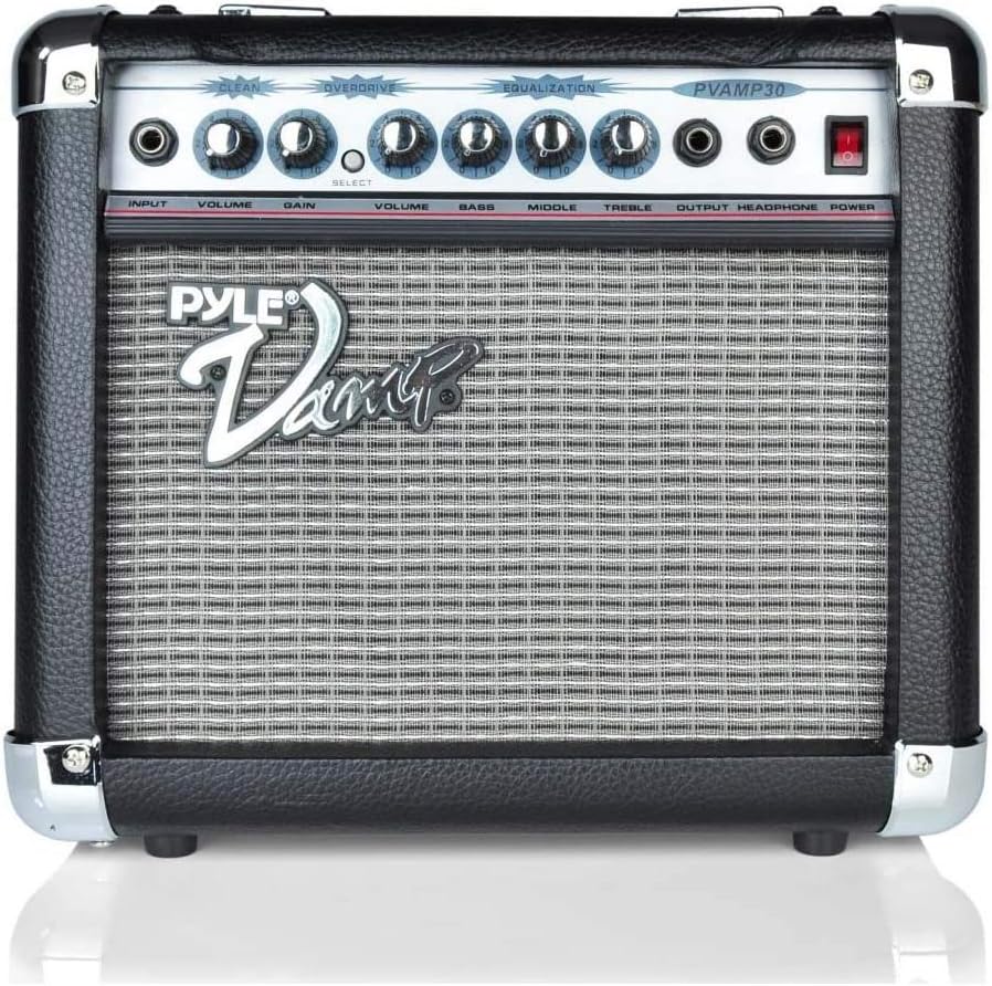 PYLE PVAMP30 30W Vamp-Series Amplifier with 3-Band EQ & Overdrive