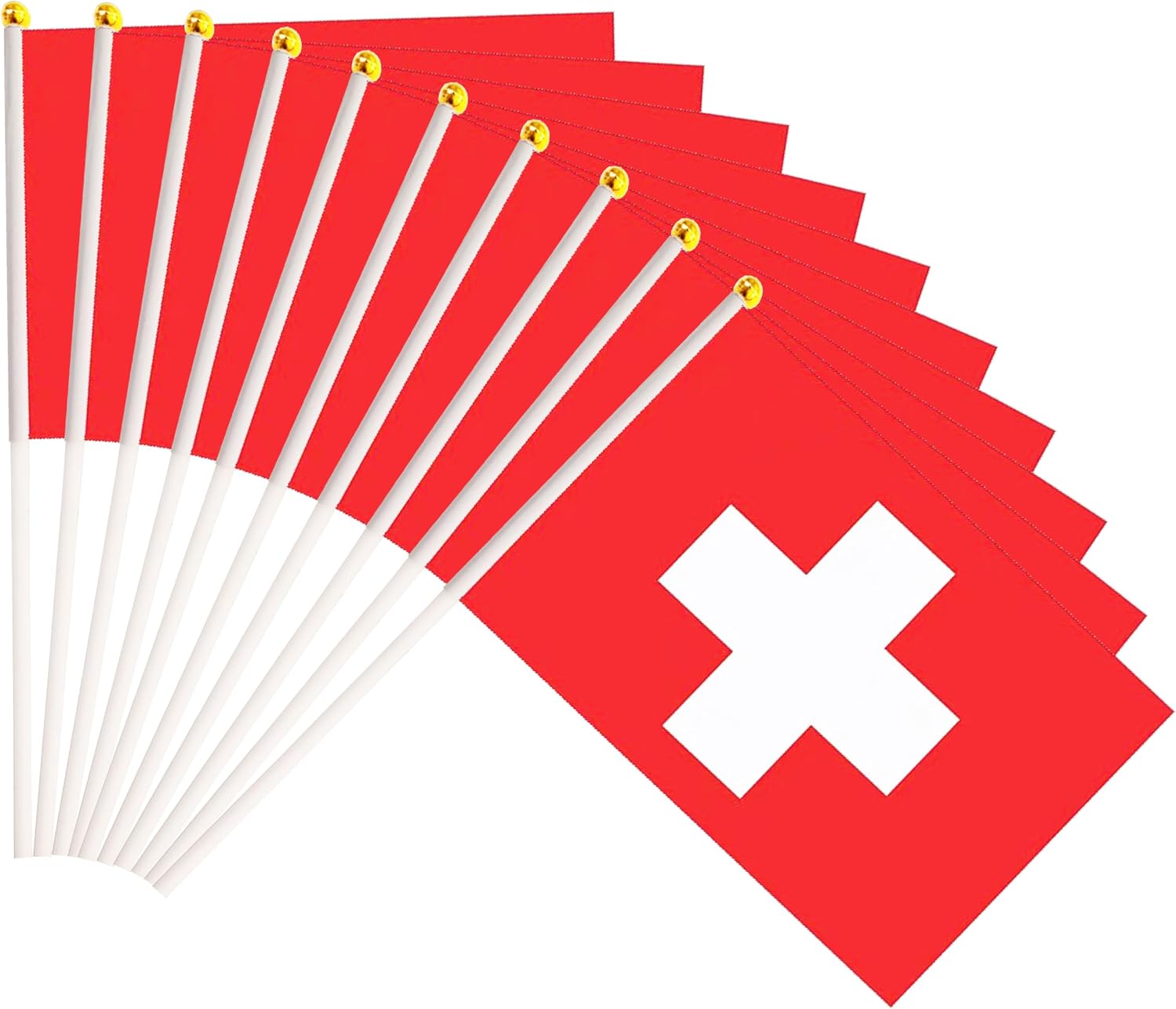 50 Pack Nicaragua Nicaraguan on Stick Flags,Small Mini Hand Held Nicaragua Nicaraguan Flags 5.5x8.3 Inch, Grand Opening, Carnival,Party Events Celebration