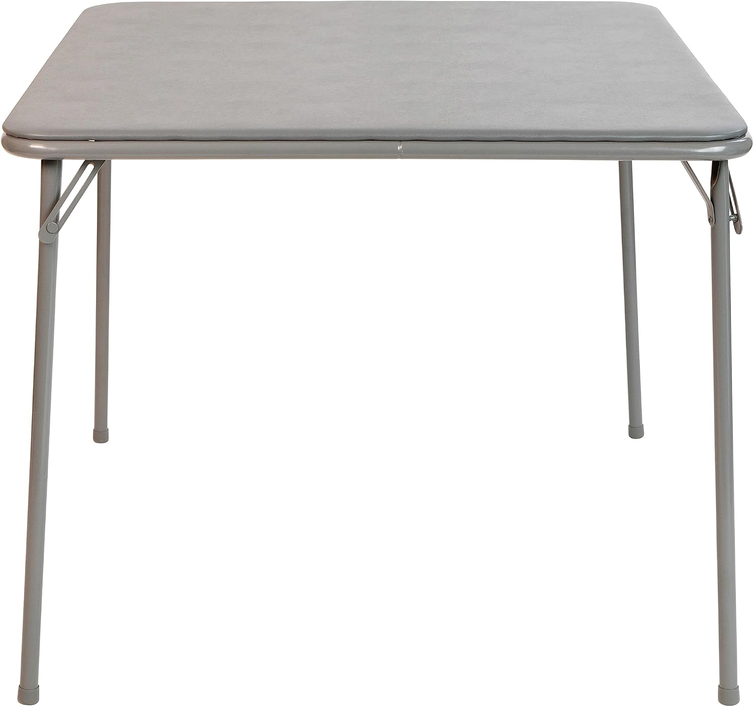 Flash Furniture Madelyn 33.5" Square Folding Multipurpose Card Table with Padded Vinyl Top, Portable Folding Game Table for 4 Players, Black