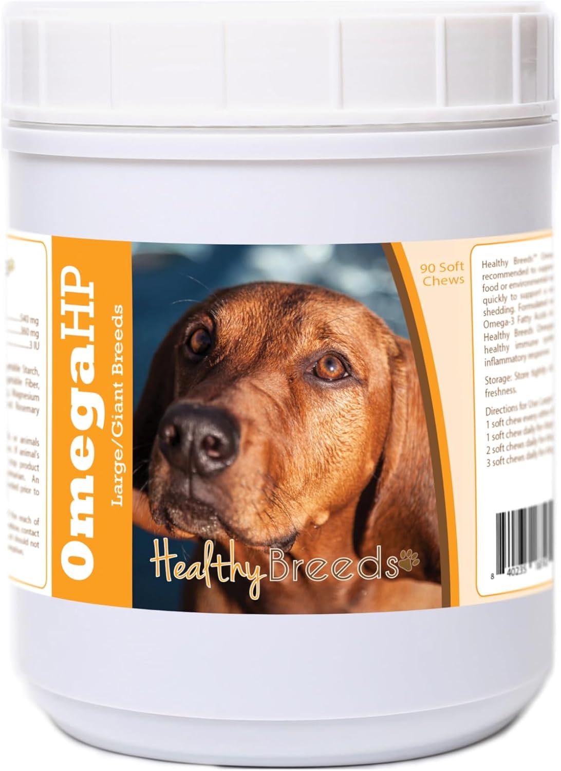 Healthy Breeds Siberian Husky Omega HP Fatty Acid Skin and Coat Support Soft Chews 60 Count