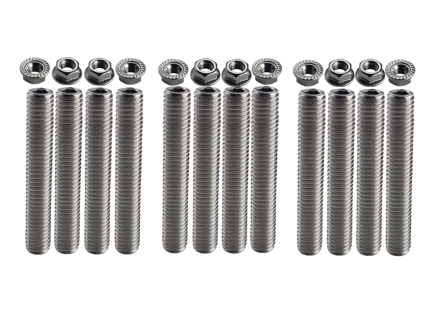 SBF Valve Cover Stud Kit Bolts Stainless Steel Kit Compatible with 289 302 351W Small Block Ford