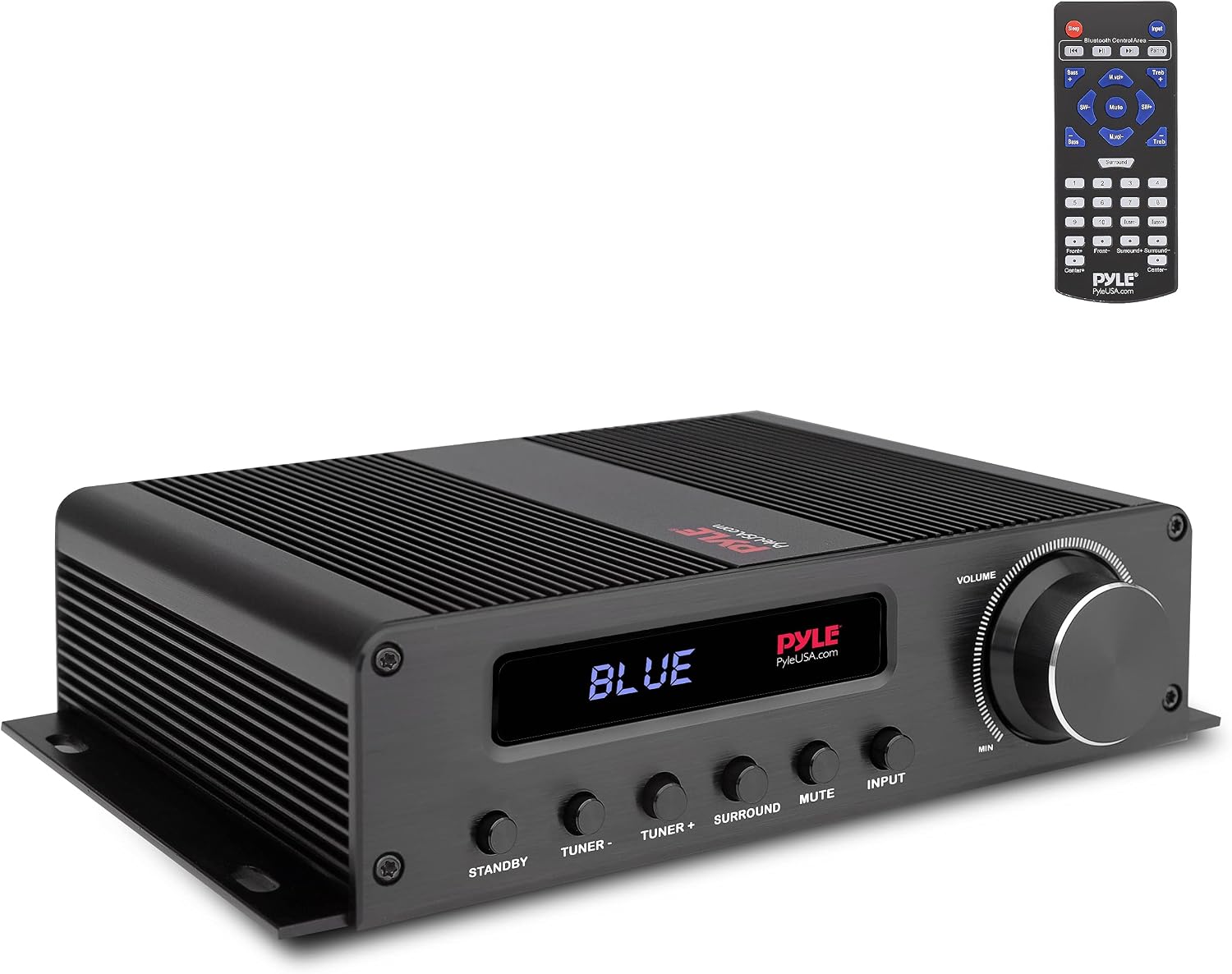 Pyle Wireless Bluetooth Home Audio Amplifier - 100W 5 Channel Home Theater Power Stereo Receiver, Surround Sound w/ HDMI, AUX, FM Antenna
