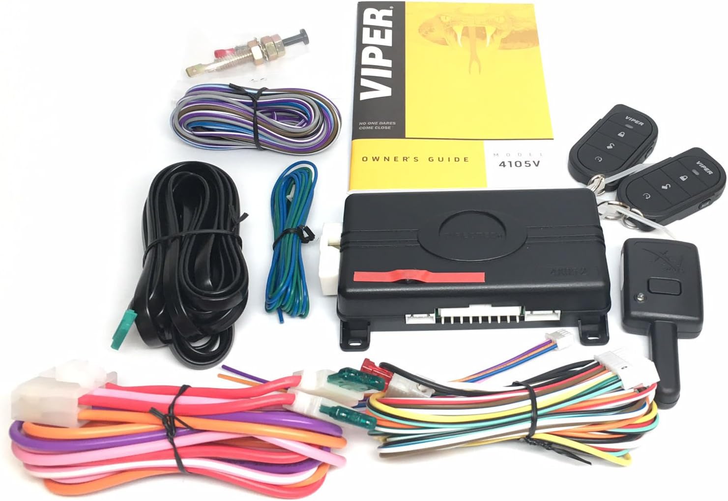 Click & ADD Viper 4105V Remote Car Starter 1-Way Two 4-Button Remotes Keyless New 2017 Model & Directed DB3 XPressKit DEI Databus All Combo