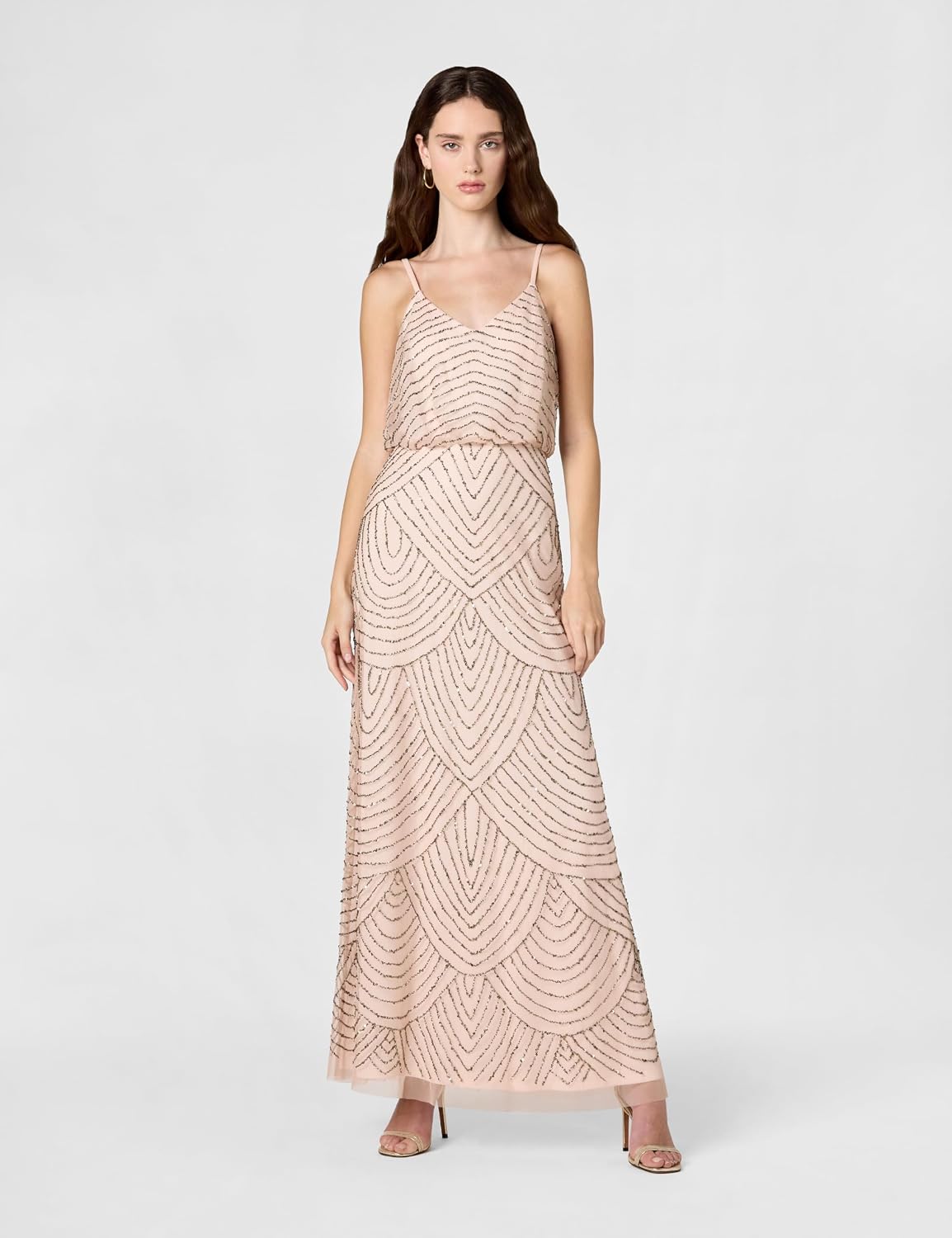 Adrianna Papell Women's Long Blouson Dress