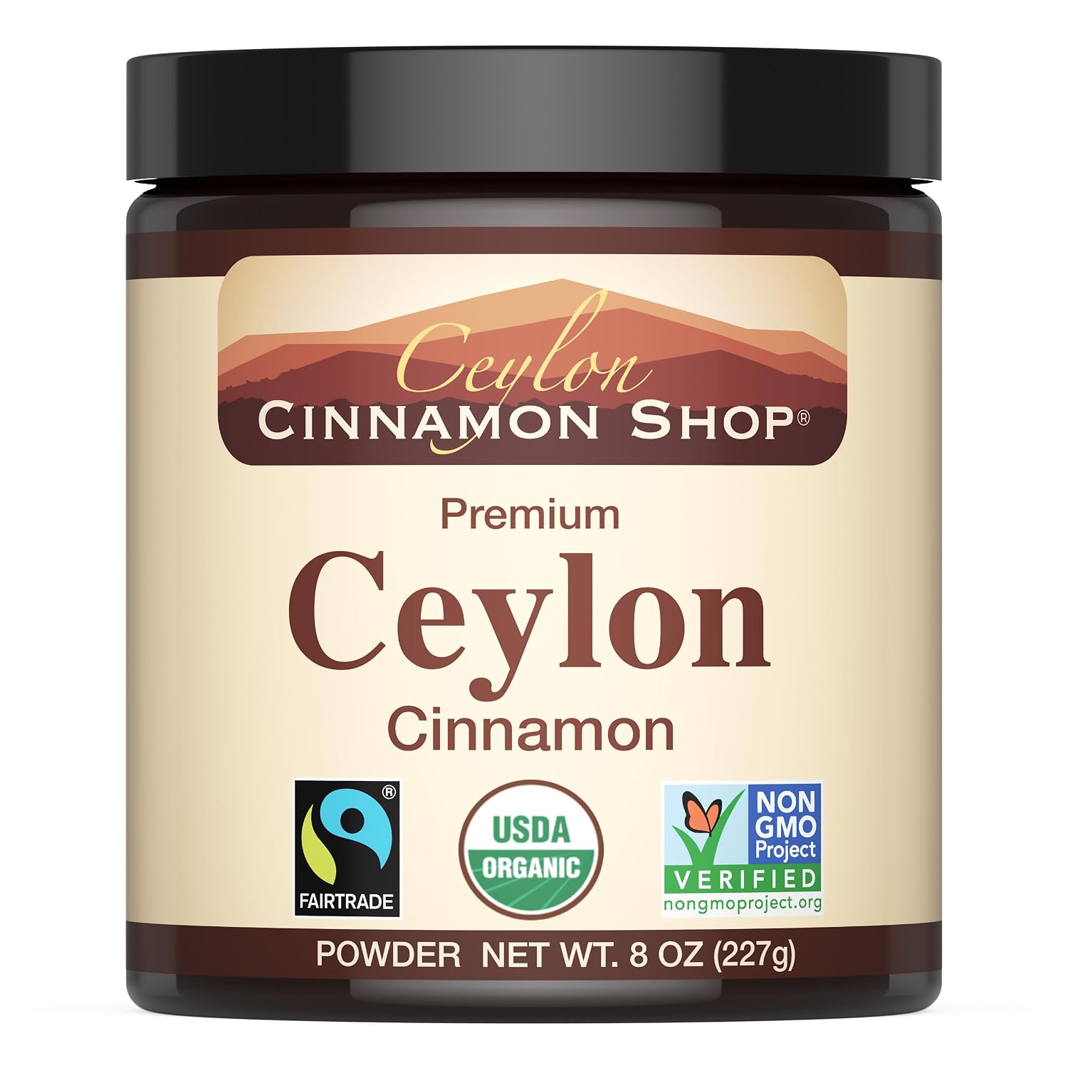 Organic Ceylon Cinnamon Powder, USDA Certified Spice - 8 ounces | Premium Grade True Cinnamon, Sri Lankan Variety, Cinnamomum Verum, All-Natural