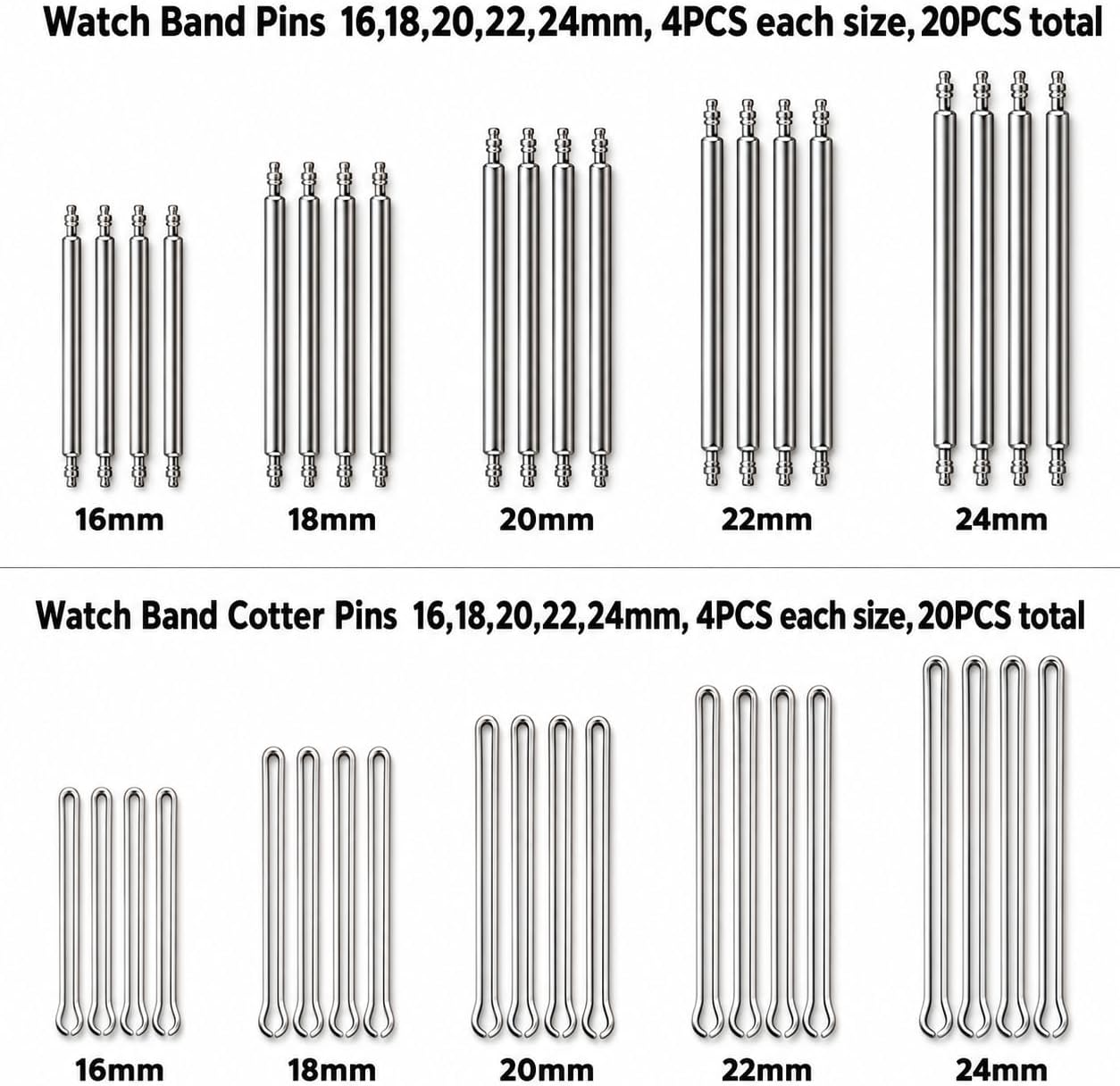EFIXTK Watch Link Removal Kit, Watch Band Tool for Watch Bracelet Resizing, Adjustment -Watch Strap Pins Repair, Fixing