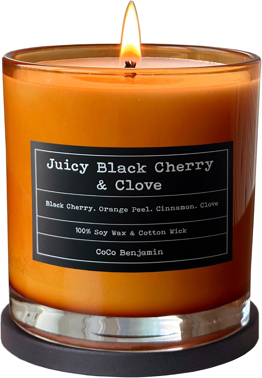 100% Natural Soy Wax Candle by CoCo Benjamin - Highly Scented & Hand-Poured Luxury Candle ((Majestic Balsam Fir Trees) - Clean Burning Cotton Wick