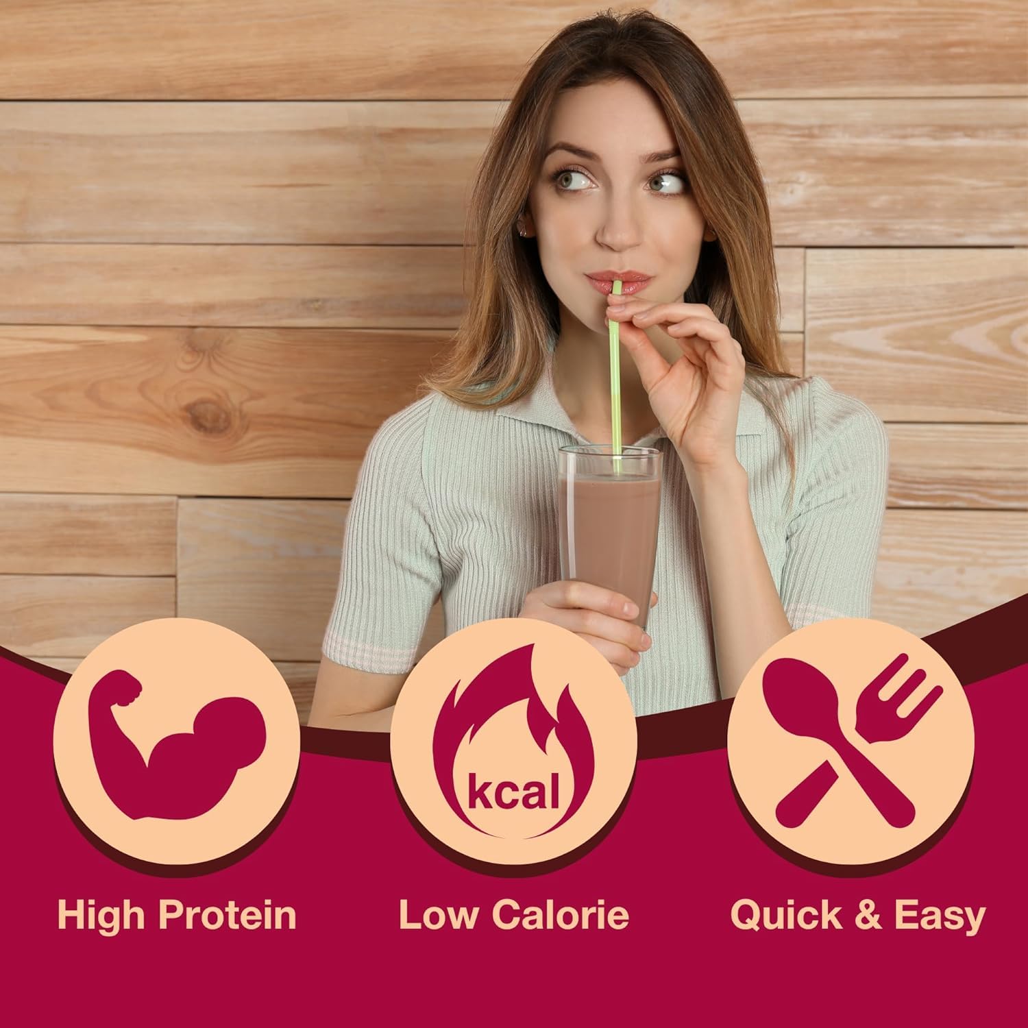 ProtiDIET Chocolate Protein Shake - Low Fat, High Protein Drink for a Healthy Active Lifestyle - Quick and Easy Preparation Chocolate Protein Drink - 7 pouches per box | 15g High Protein with Fiber, Low Carb Chocolate Shake, Low Sugar, Rich Cocoa Flavor…