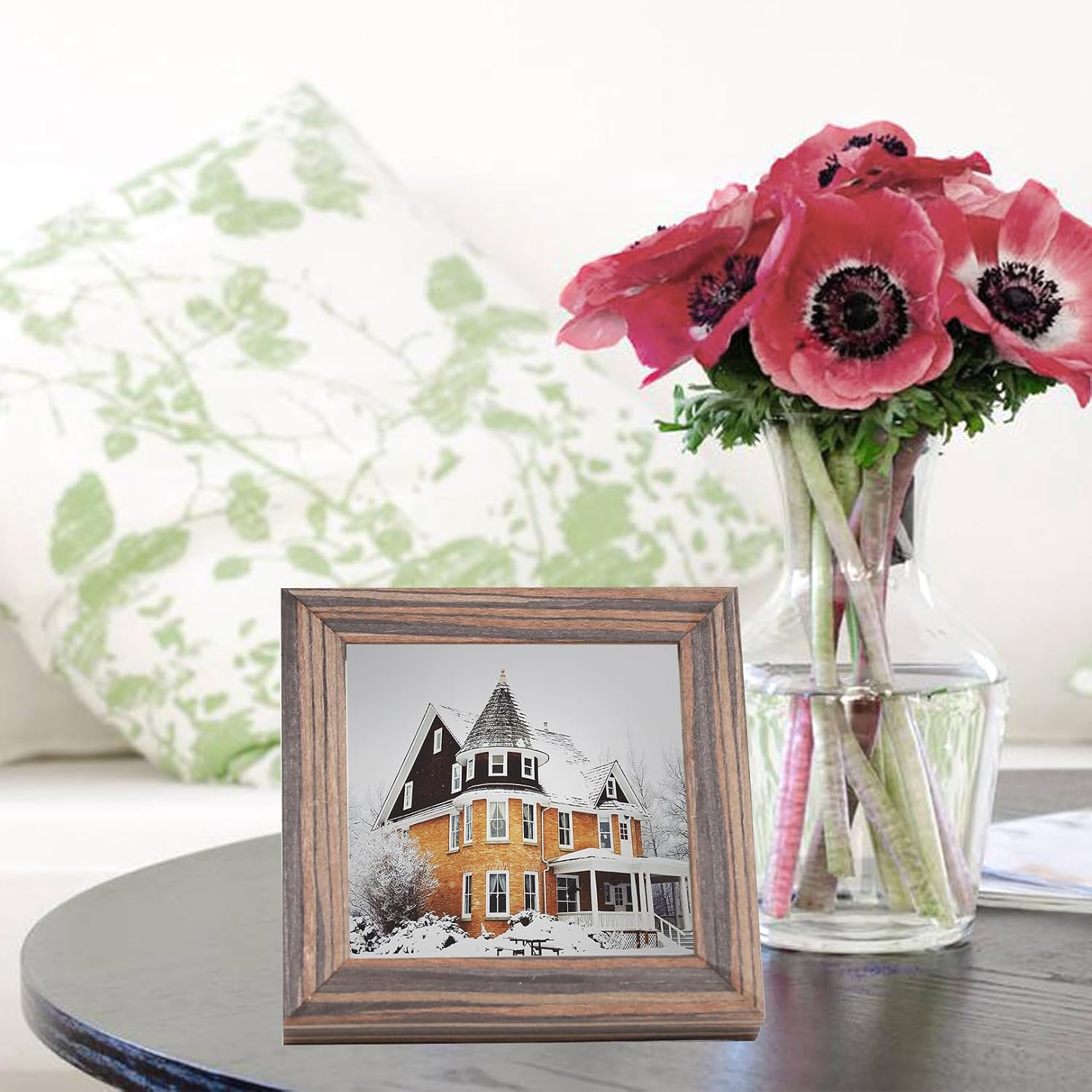 WUTL 8x8 Black Picture Frames Square