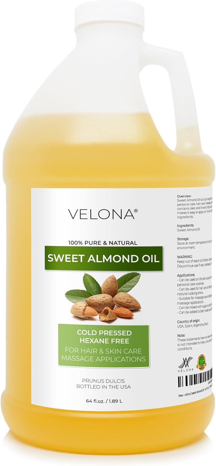 velona USDA Organic Castor Oil - 64 fl oz, Cold Pressed, USP Grade