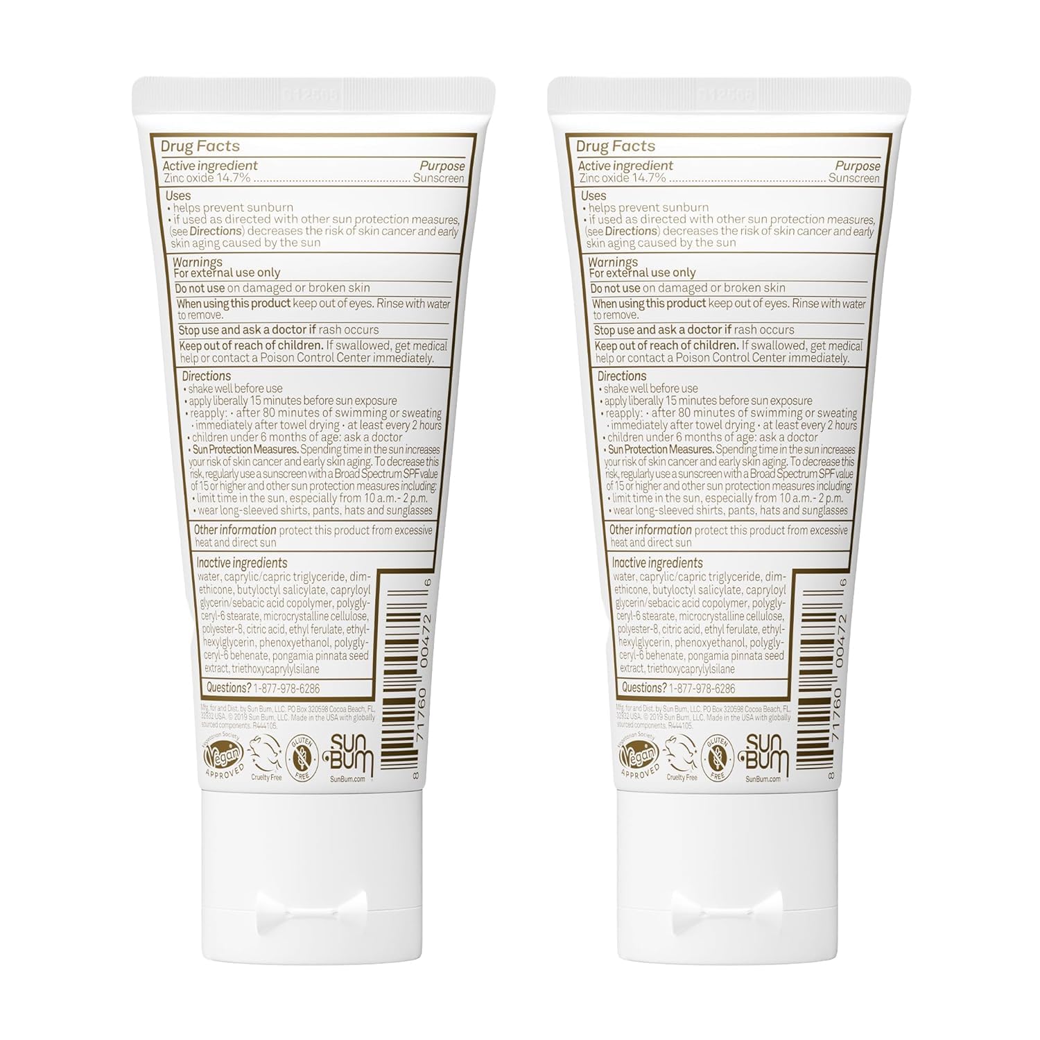 Sun Bum Mineral SPF 50 Face Stick Sunscreen - Travel Size, 0.45 oz | Broad Spectrum Sunscreen, for Sensative Skin, Vitamin E, Hawaii 104 Act Compliant (No Octinoxate & Oxybenzone)