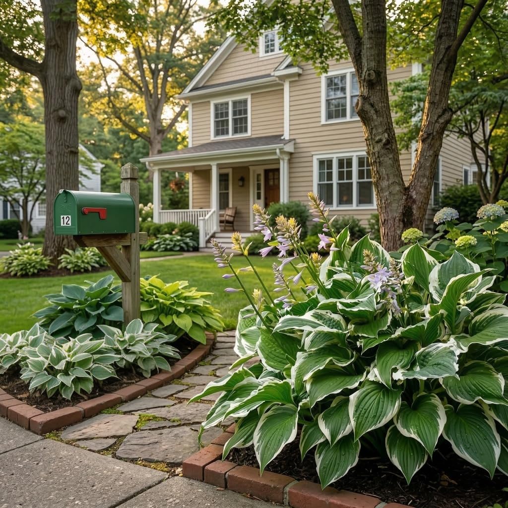 Great Deal - Ultimate Hosta Garden Collection 6-Pack of Bare Roots Hardy Mixed Heart-Shaped Hosta Rich Green Foliage, Low Maintenance