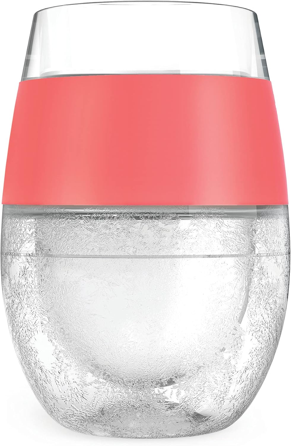 Host Wine Freeze Cup Set of 2 - Plastic Double Wall Insulated Drink Cup, Freezable Vacuum Insulated Wine Glasses, 8.5 oz Blue