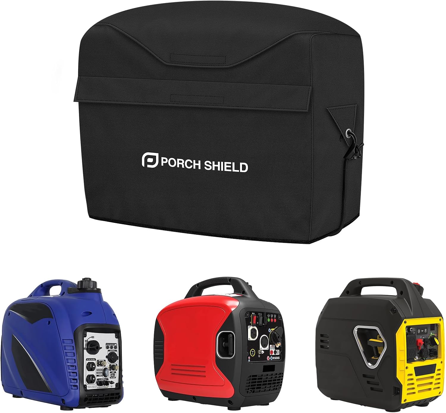 Porch Shield Waterproof Universal Generator Cover 32 x 24 x 24 inch - for Most Generators 5000-10000 Watt, Black