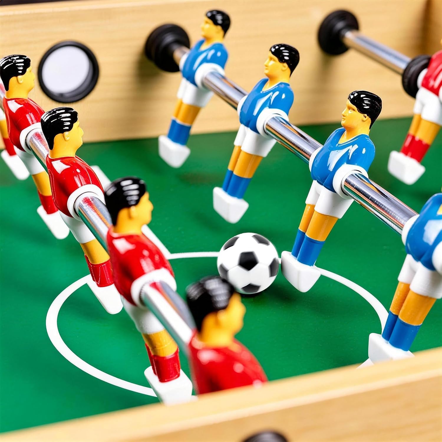 OuMuaMua Foosball Table Soccer Balls for Tabletop Game | 9pcs, 1.42inch, multicolor, accessory replacements, for soccer game day, family gathering