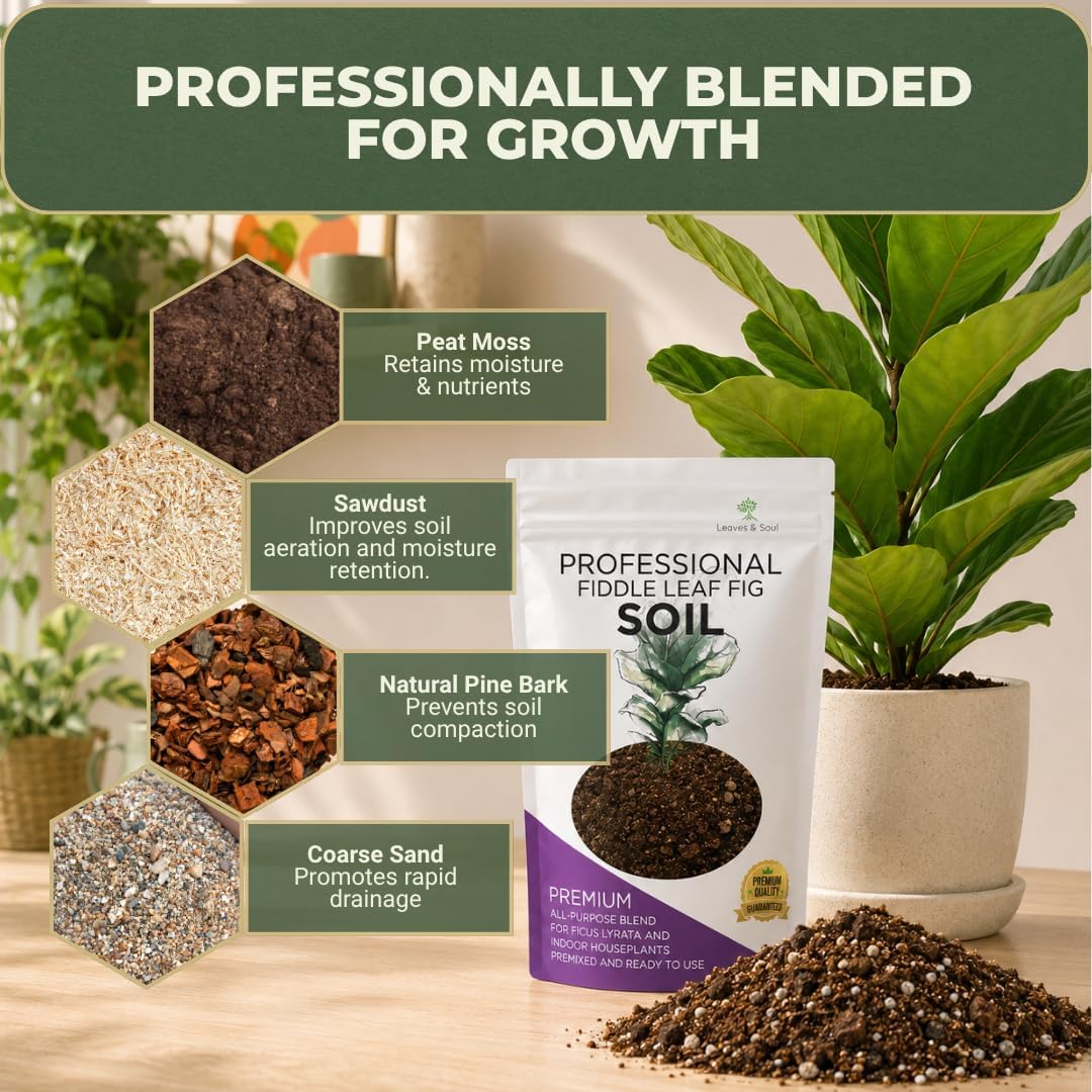 Professional Bonsai Soil Mix Ready to Use | Large 2.2 Quarts, Premium Potting Soil for Bonsai Trees