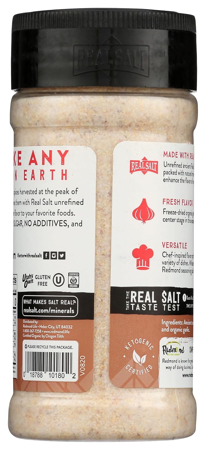 Redmond - Real Salt Seasoning, Natural Unrefined Gluten Free 8.25 Ounce