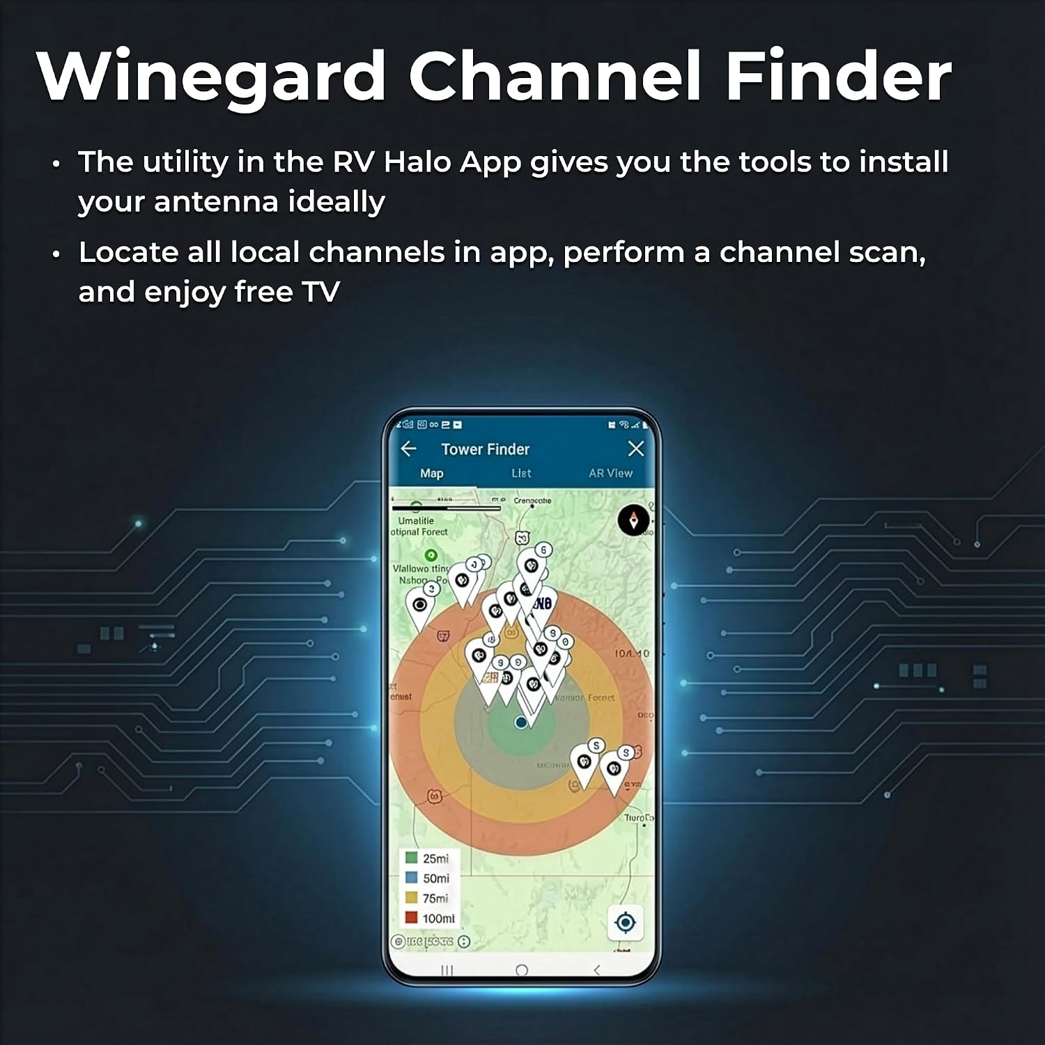 Winegard FL-5000 Indoor HD Antenna FlatWave - Non-Amplified VHF/UHF Indoor TV Antenna-Over-the-Air Reception-40 Mile Range-NextGen TV Compatible Ultra-Thin-Dual Color Easy Setup-For Metro Areas