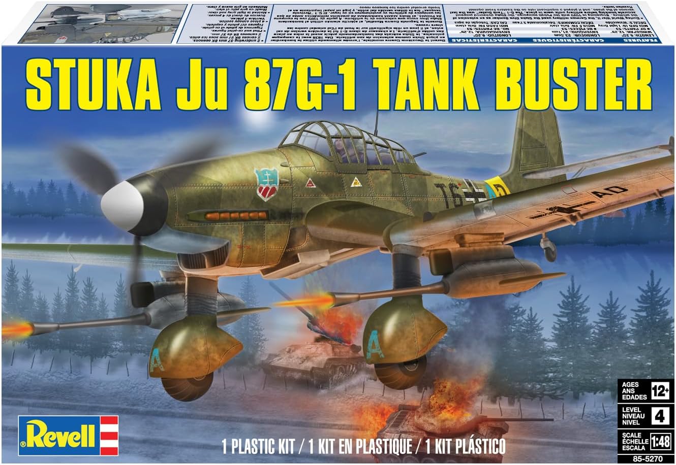 Revell Stuka Ju 87G-1 Tank Buster Plastic Model Kit
