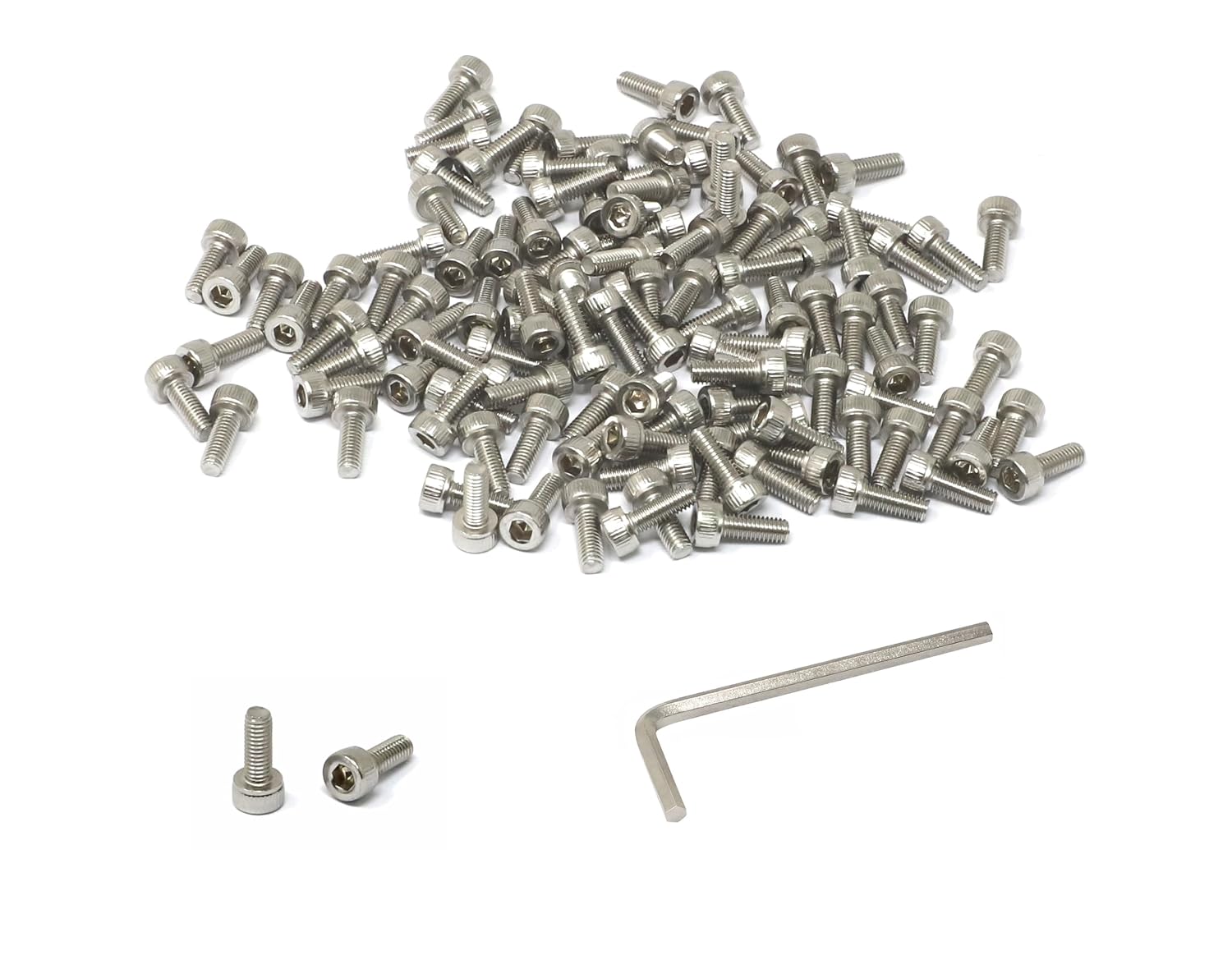 iexcell 20 Pcs M8 x 30/35/40/45/50 mm Stainless Steel 304 Hex Socket Head Cap Screws Bolts Assortment, Fully Threaded