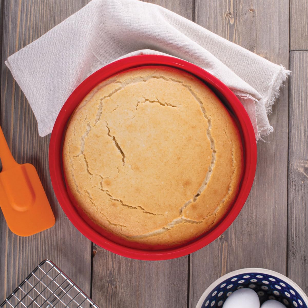 Mrs. Anderson's Baking Silicone Loaf Bread Pan, Non-Stick European-Grade Silicone