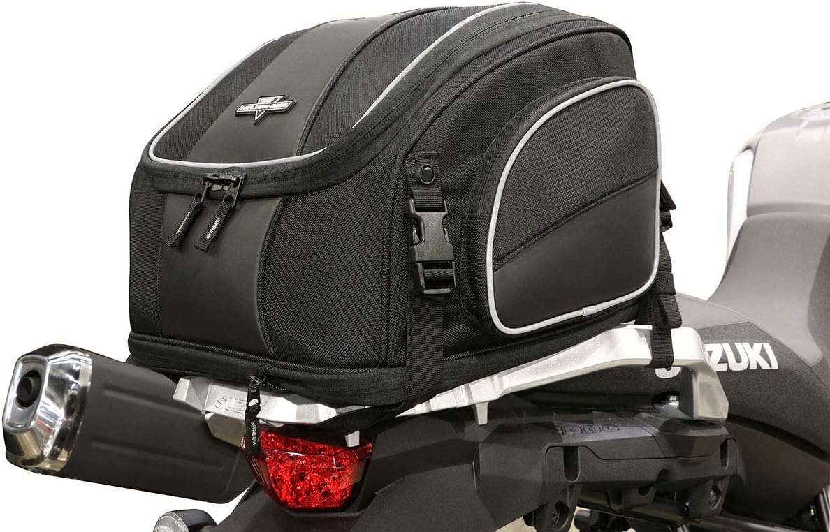 Nelson-Rigg Route 1 Weekender Backrest/Sissy Bar Rack Bag; Fits Harley Davidson, Indian, Yamaha & Suzuki Motorcycles