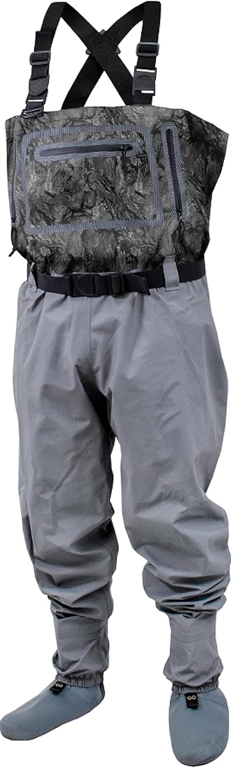 FROGG TOGGS Hellbender Breathable Waterproof Stockingfoot Fishing Chest Wader for Fishing