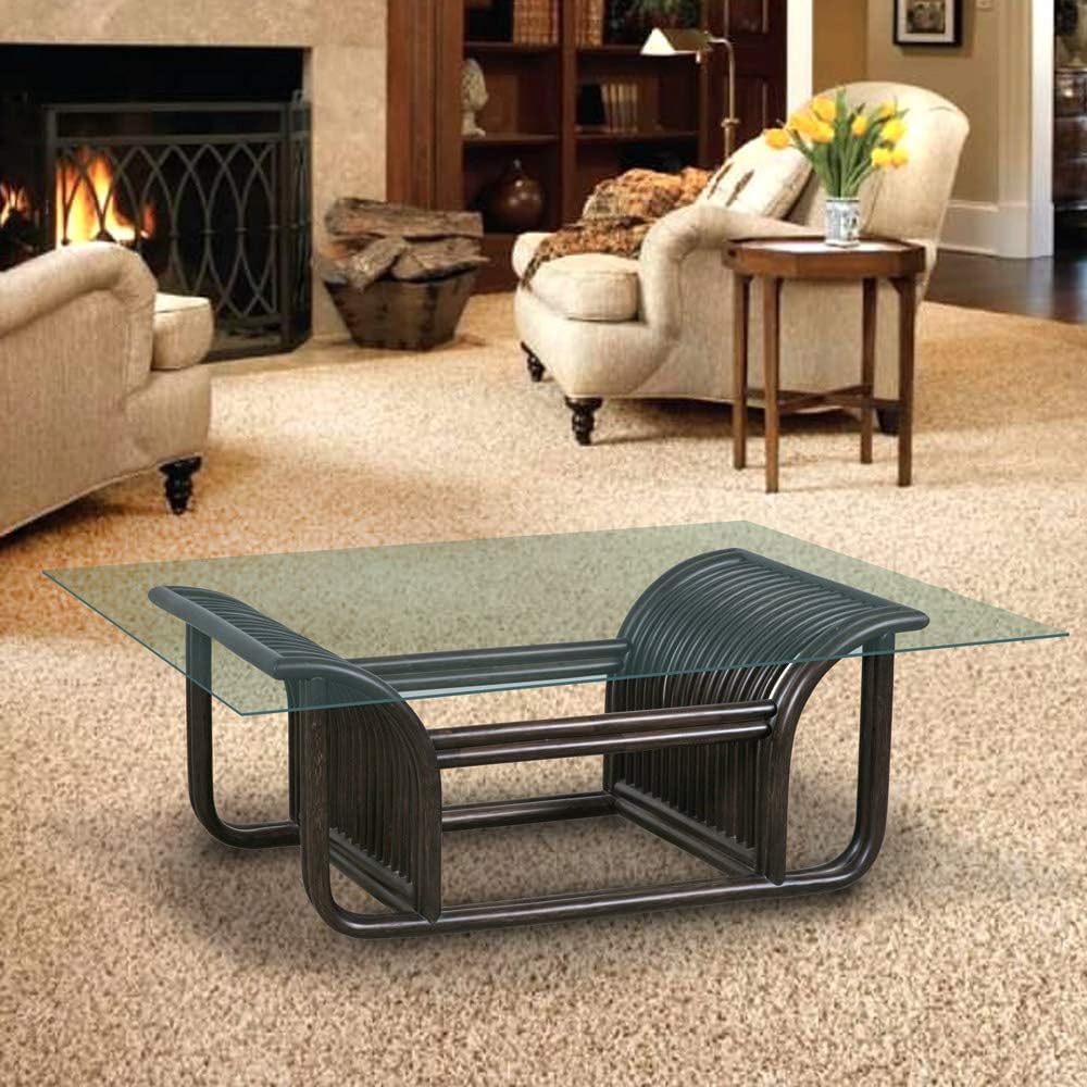 24" x 48" Rectangle Glass Table Top, 1/4" Thick Clear Tempered Replacement Glass, Flat Polished Edge & Eased Corners for Coffee, Dining, Patio Tables & Furniture Protection