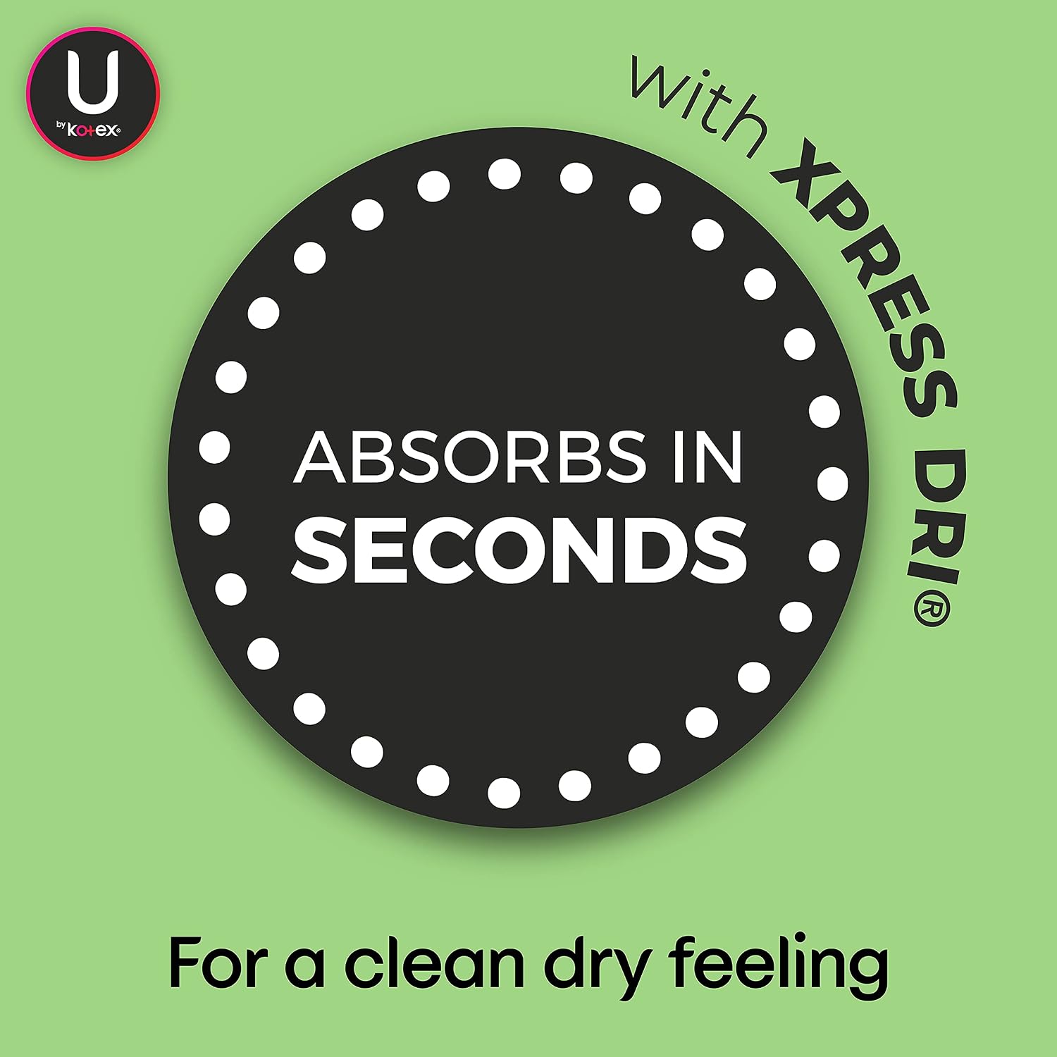 U by Kotex Lightdays Panty Liners, Regular, 129 Count