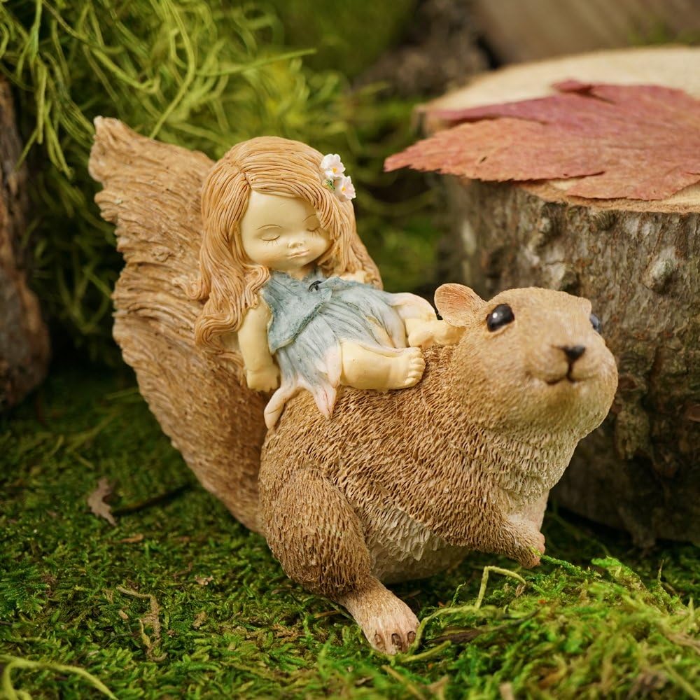 Top Collection Miniature Fairy Garden and Terrarium Statue, Mini Dragon, Green