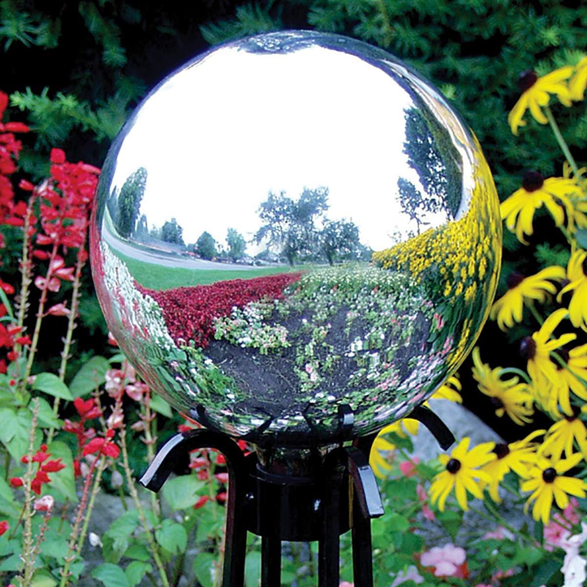Echo Valley 8100 10-Inch Glass Gazing Globe, Mirror Finish, Blue
