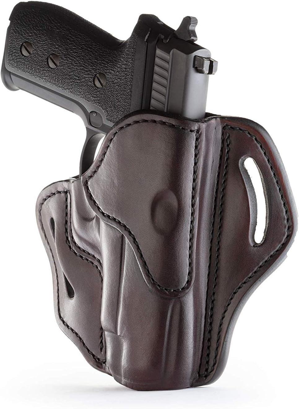 1791 Gunleather OWB Holster, Fits Sig P226, P220, P229, Beretta 92FS, VP9 | Right-handed leather gun holster also fits Beretta M9, Glock 17, 20, 21, 22, Springfield XD and 1911 with full rail