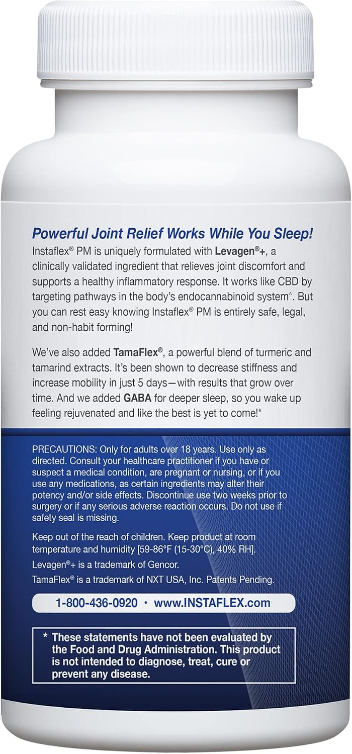 Instaflex PM Nighttime Joint Supplement, Mobility and Sleep Support, 60ct