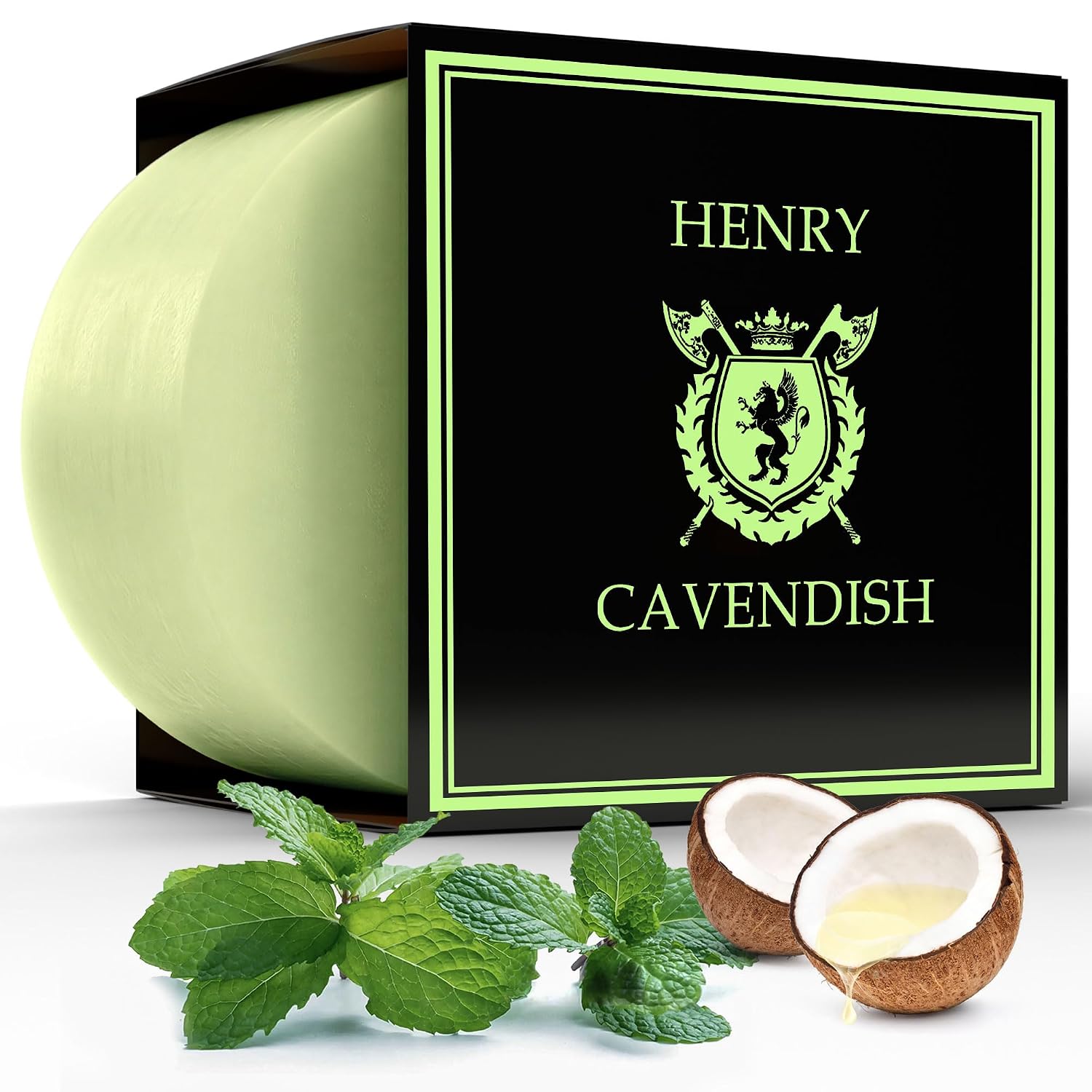 Henry Cavendish Eucalyptus Mint Premium Natural Shaving Soap - 4 Oz Puck