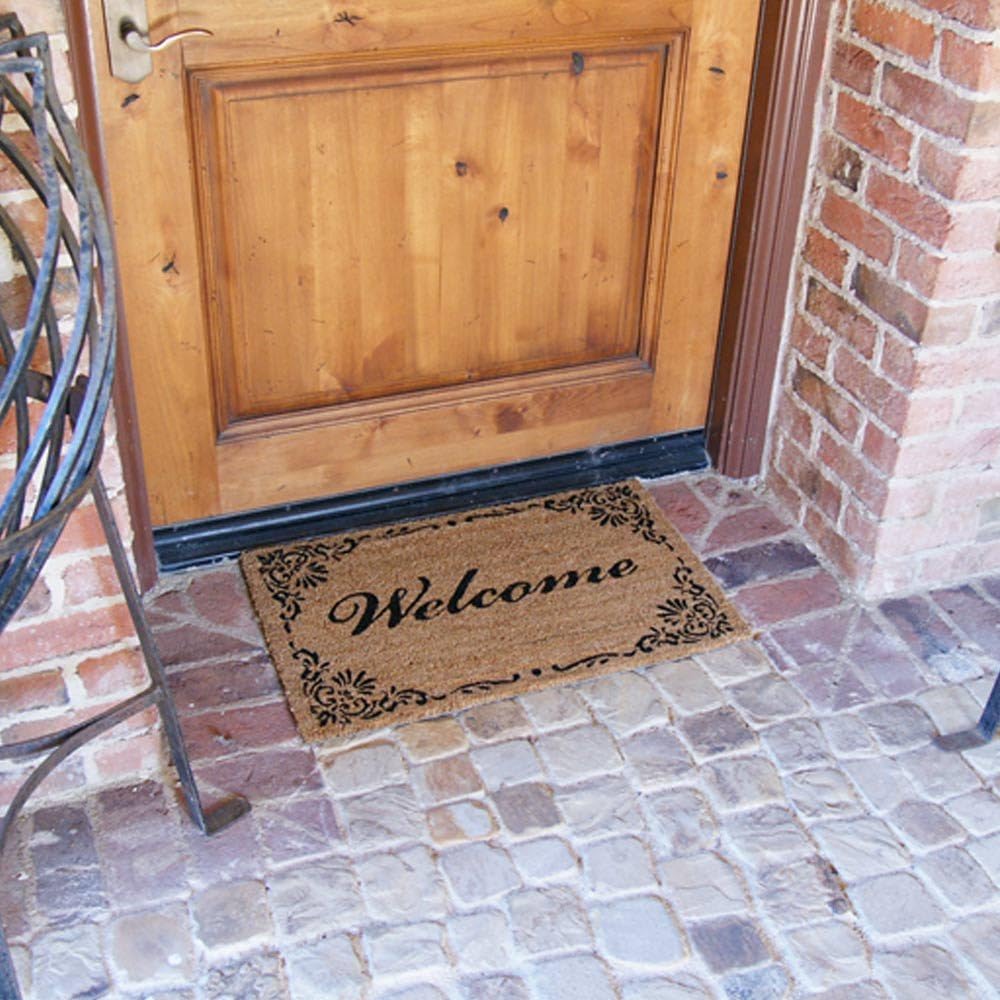 Rubber-Cal "Classic American Welcome Mat Coir Matting, 18 by 30-Inch