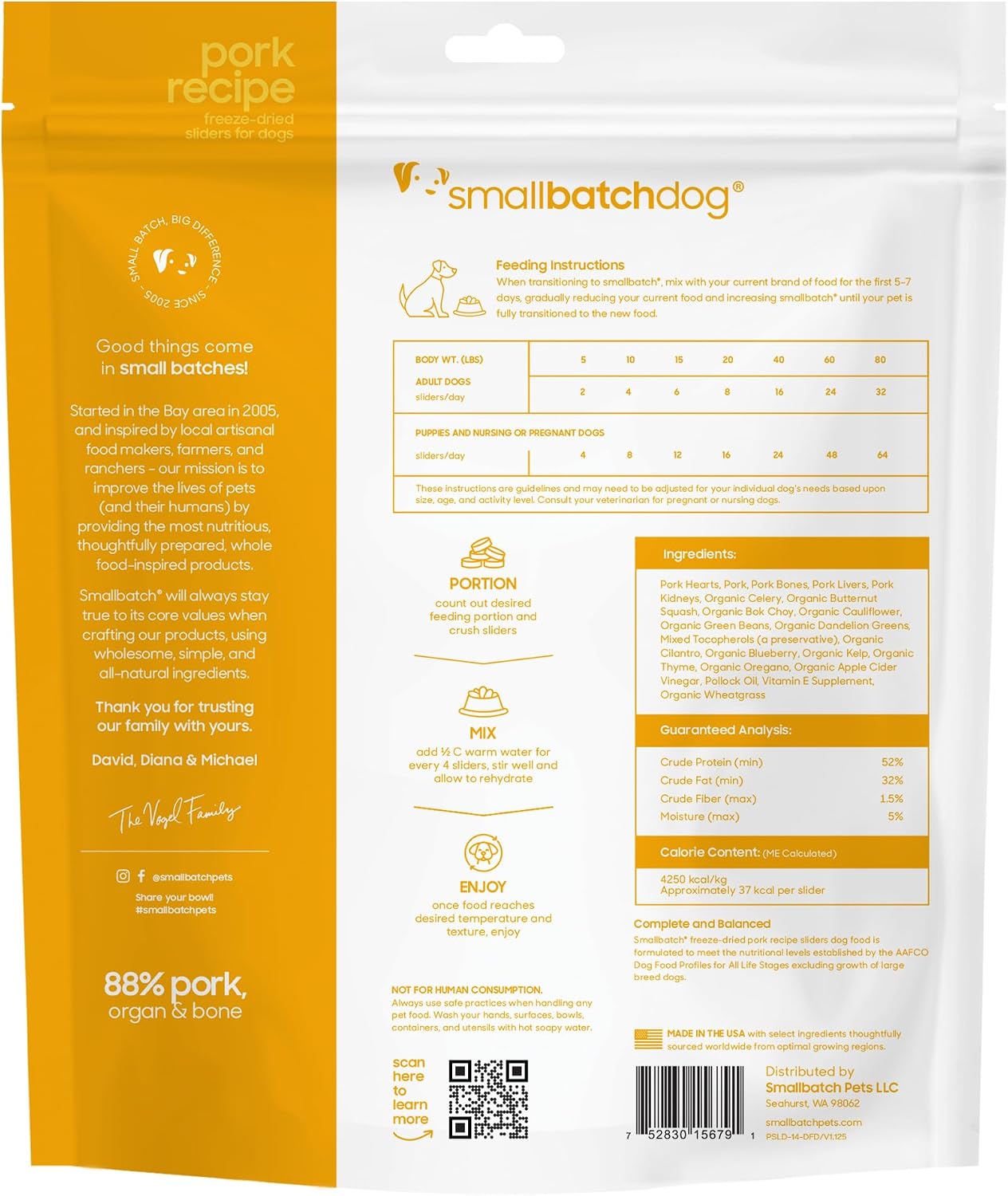 smallbatch Freeze Dried Raw Dog Food, Grass-Fed Beef Recipe, 14 oz | High Protein Dog Food, Grain-Free, Single Protein, for Picky Eaters, Hydrate & Serve, All Life Stages, Puppies & Adult Dogs