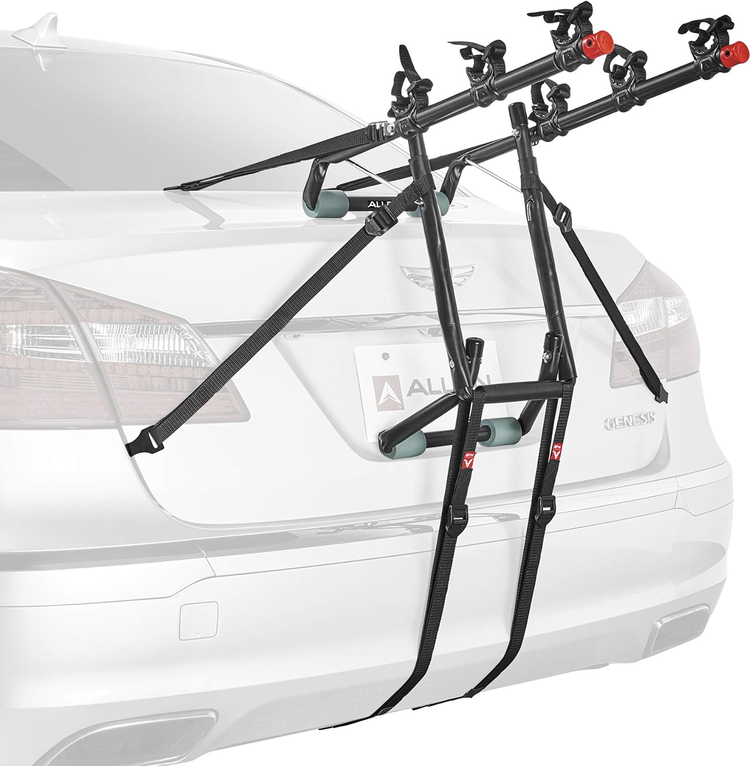 Allen Sports Deluxe 2-Bike Trunk Mount Rack, Model 102DN-R, Black