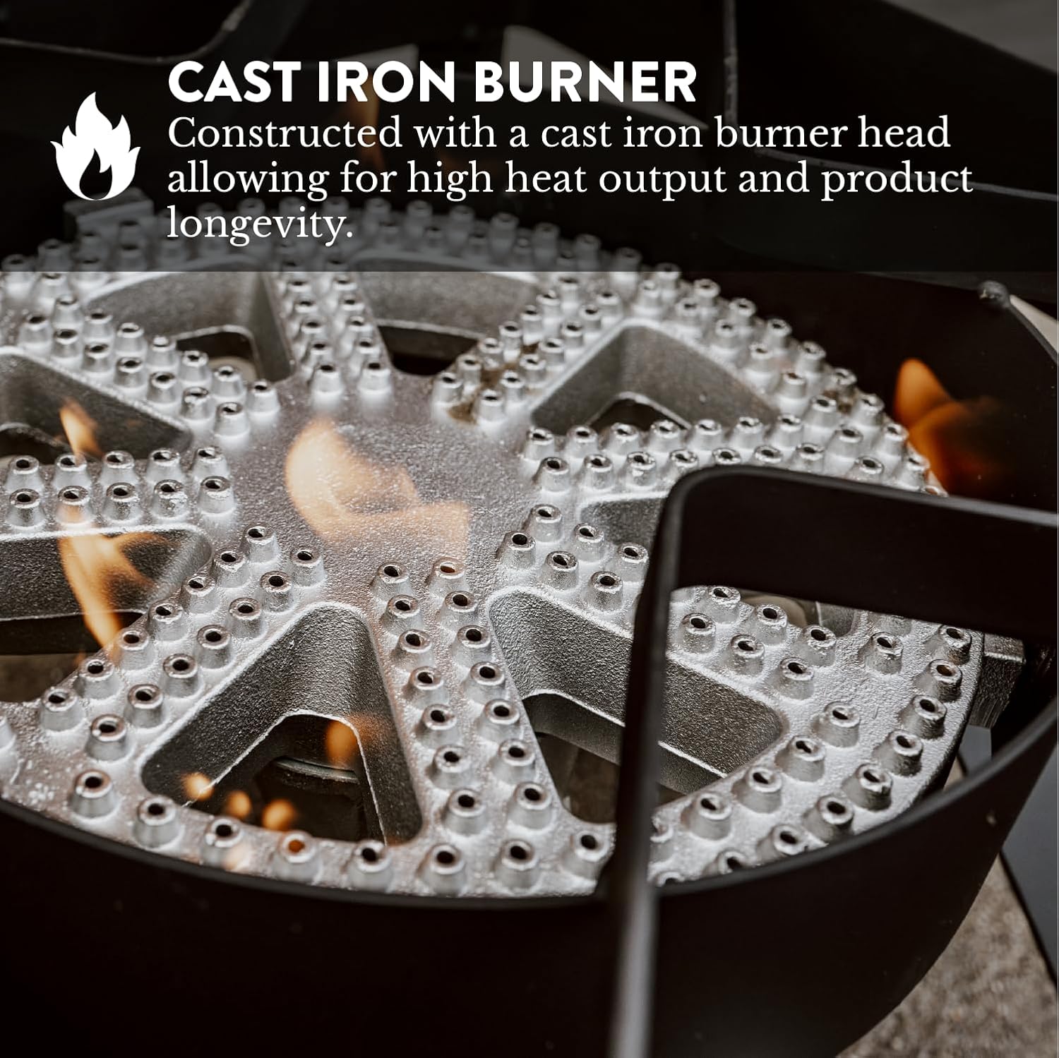 GasOne 200K BTU Propane Burner – Heavy-Duty Propane Stove – Outdoor Burner with Adjustable 0-20Psi Regulator and Steel Braided Hose – Ideal