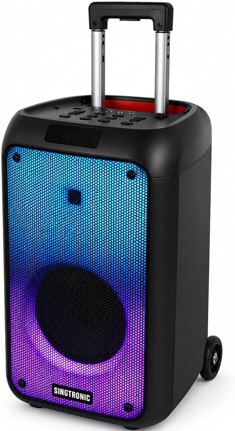 BT-0808Pro Portable 500W All in One Karaoke System, Free: 2 x Professionial Microphones
