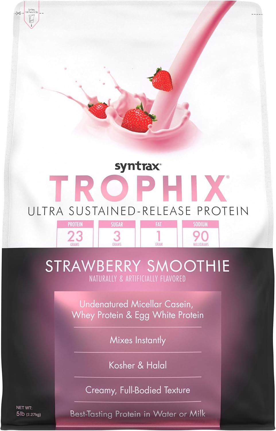 Syntrax Nutrition Trophix, Ultra Sustained-Release Protein Powder Blend, Chocolate Supreme, 5 lbs.