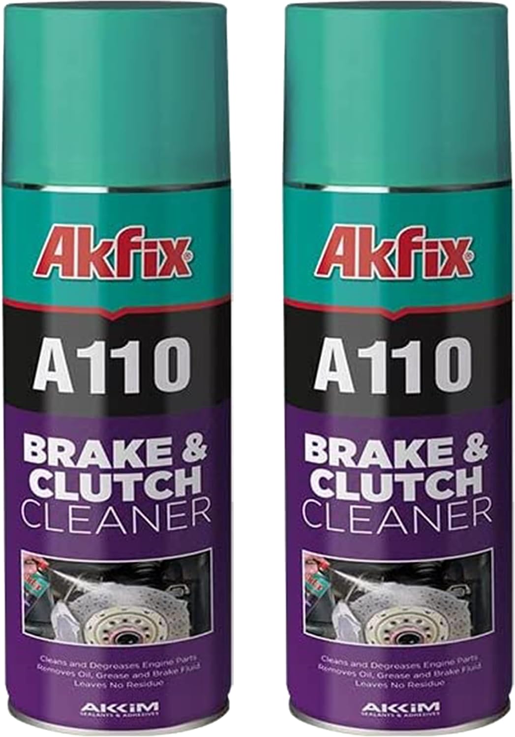 Akfix A110 Brake Parts Cleaner - Non-Chlorinated Strong Dust and Rust Remover, Brake Cleaner Spray Can, Super Clean Metal Degreaser