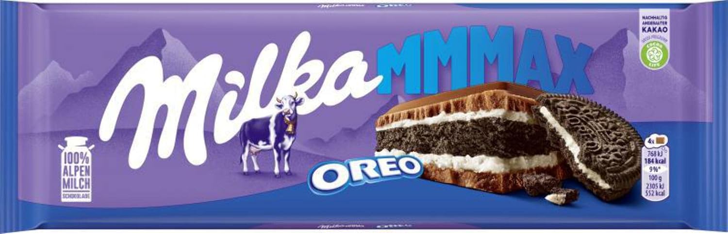 Milka Chocolate Oreo, Large Bar 300g (Oreo)