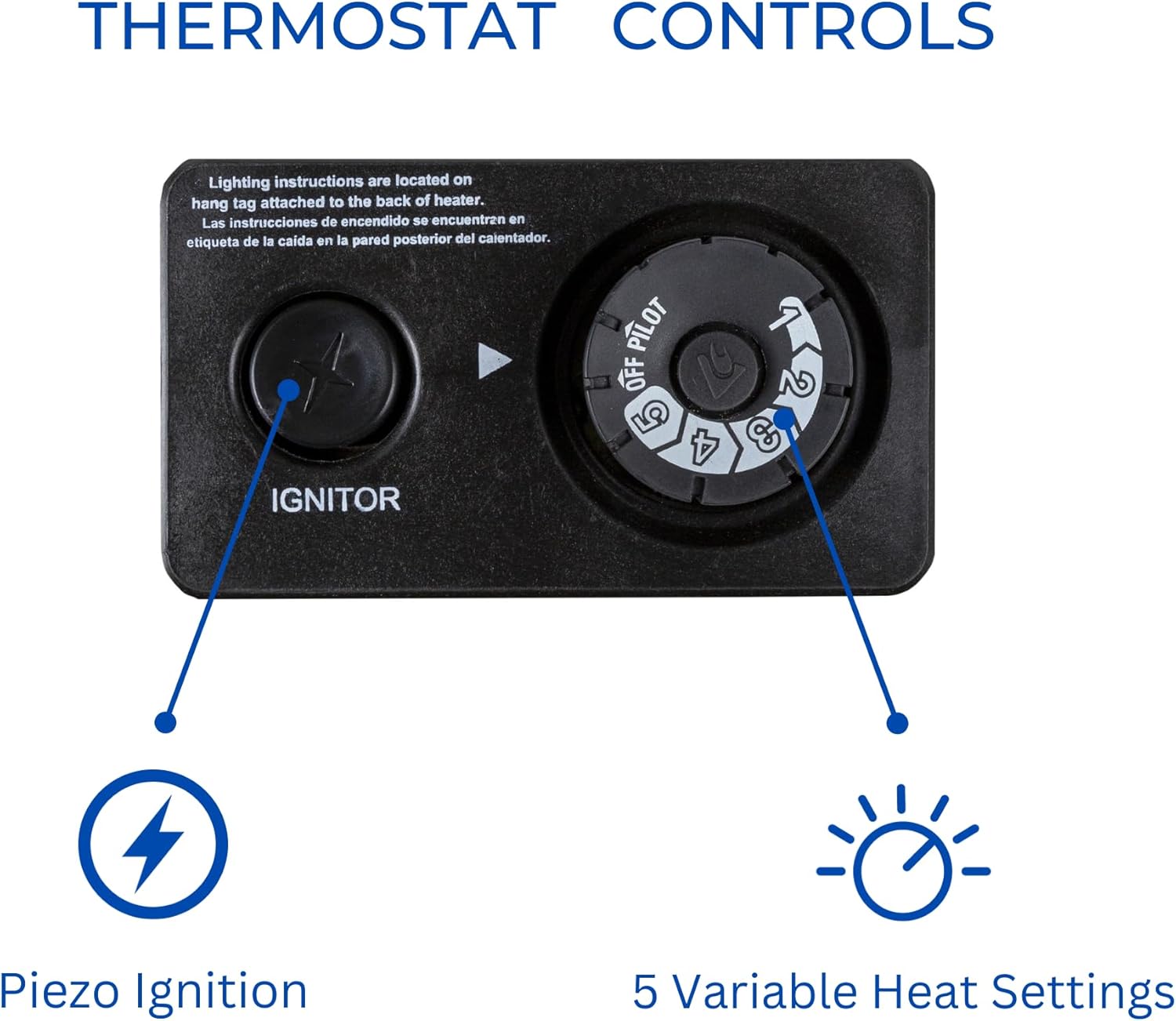 ProCom Dual Fuel Ventless Blue Flame Garage Heater - 30,000 BTU, T-Stat Control - Model# MNSD300TGA