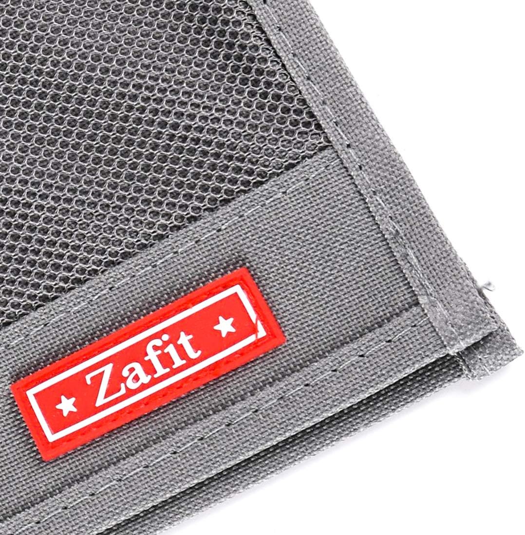 Zafit Bedside Storage Organizer, Table Cabinet Bedside Organizer Caddy for Remotes Phone Glasses (Classic 4 Pockets-Grey)