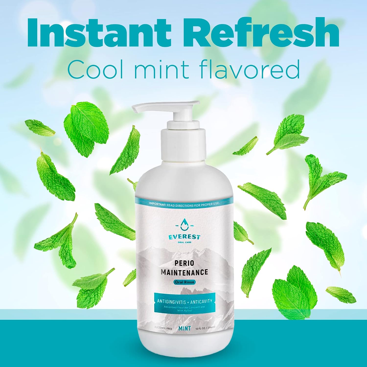Perio Maintenance Alcohol Free Mouthwash – Concentrated Mouthwash for Bad Breath, Plaque, Sensitive Teeth