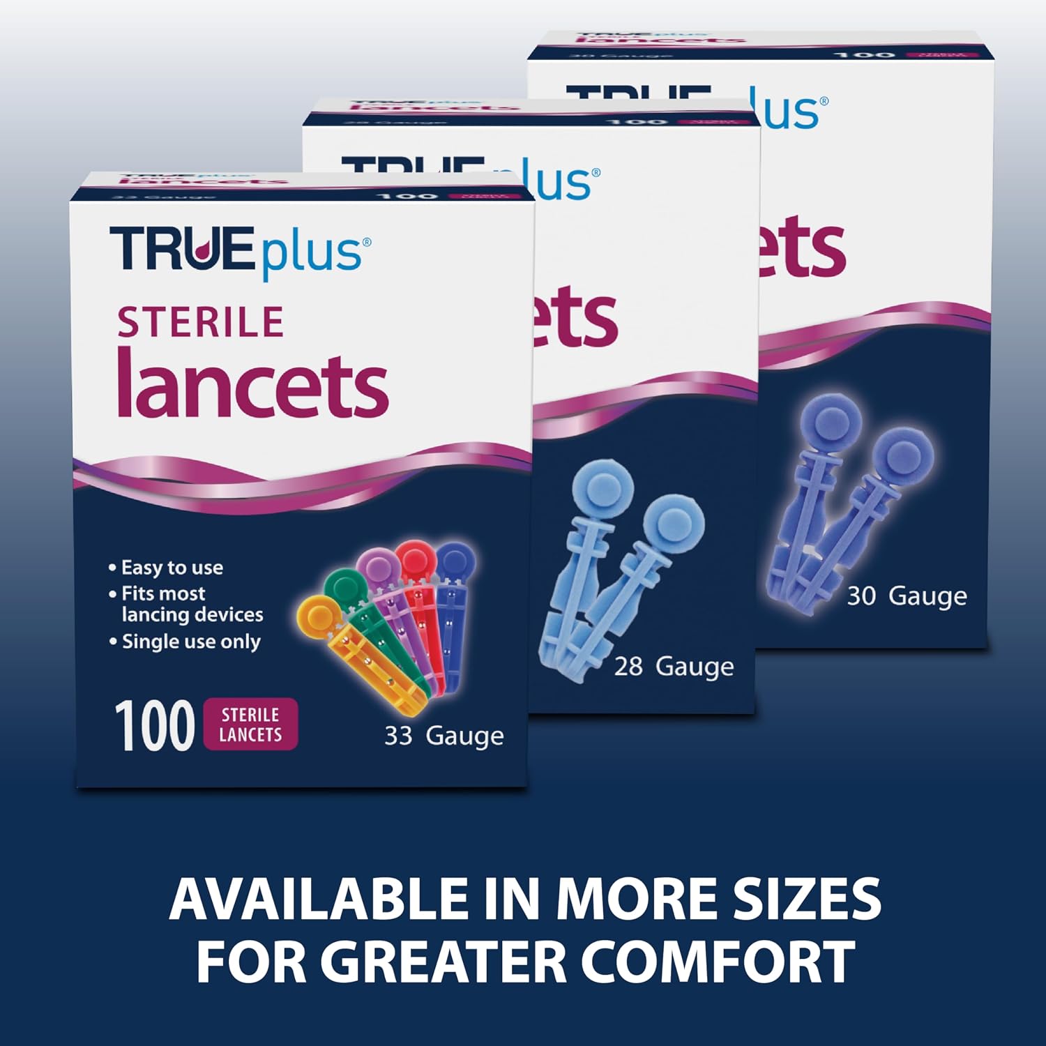 TRUEplus Single-Use Sterile Lancets Bundle, 28G, 300 Pack