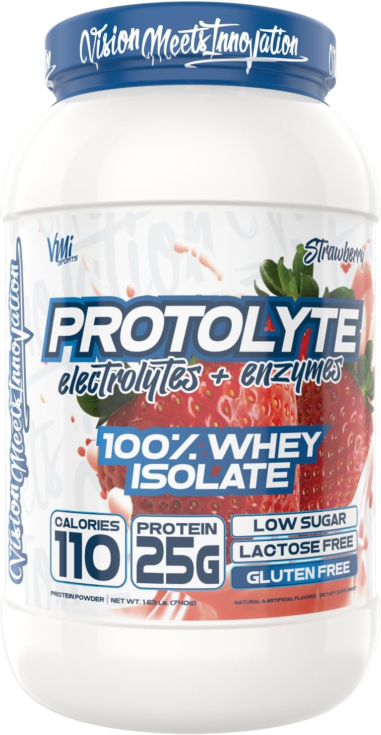 VMI Sports | ProtoLyte Whey Isolate Protein Powder | Low Calorie Whey for Weight Loss and Muscle Gain | Digestive Enzymes | Non-GMO (1.6 lb, Chocolate Fudge Cookie) | Premium whey isolate protein powder for smooth mixing in shakes smoothies and convenien…