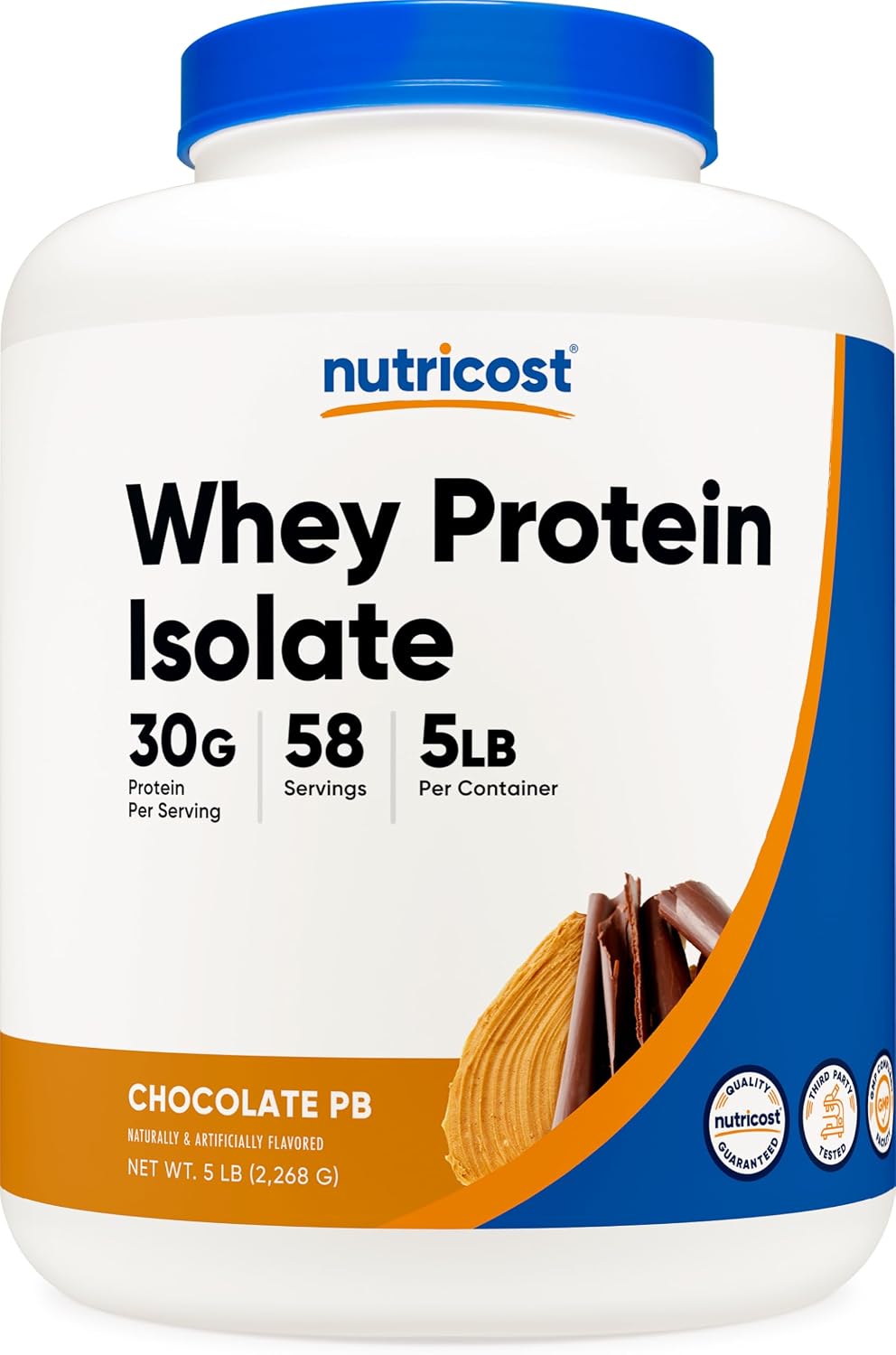 Nutricost Whey Protein Isolate Powder (Vanilla) 2LBS