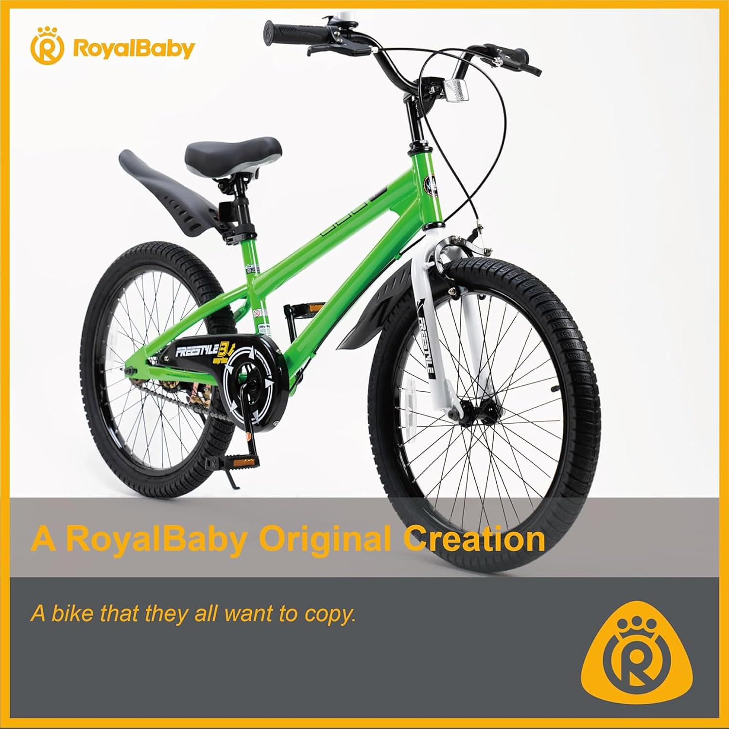 RoyalBaby Freestyle Kids Bike 12 14 16 18 20 Inch Bicycle for Boys Girls Ages 3-10 Years, Multiple Color Options