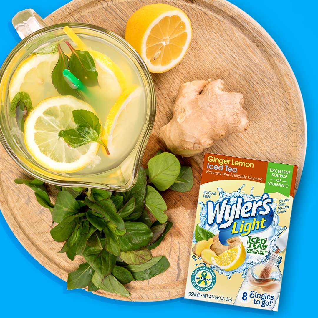 Wyler’s Light Singles To Go Drink Mix, Cherry Limeade, 8 Count (Pack of 3)
